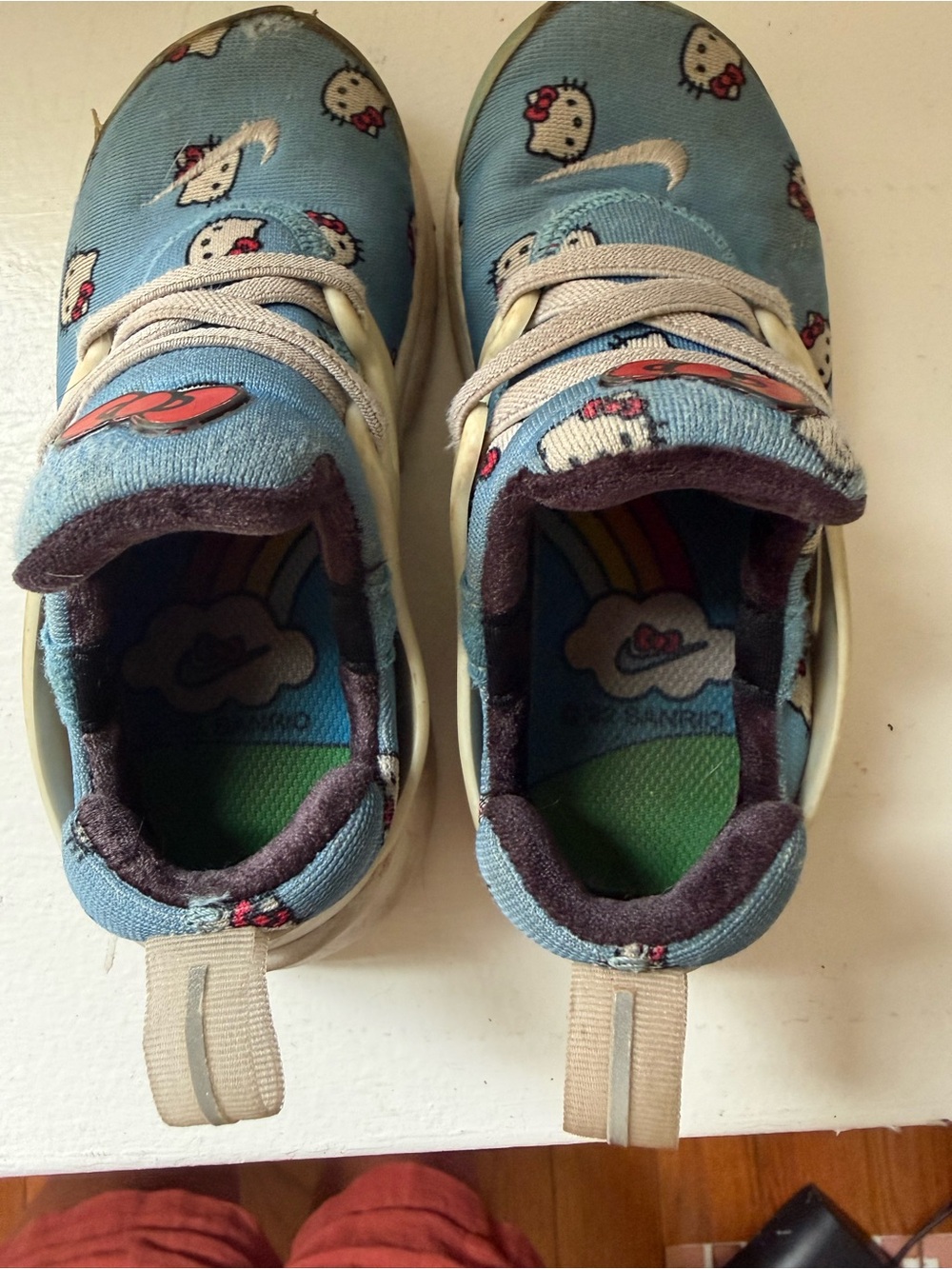 Nike Kids Blue Hello Kitty Slip-On Sneakers